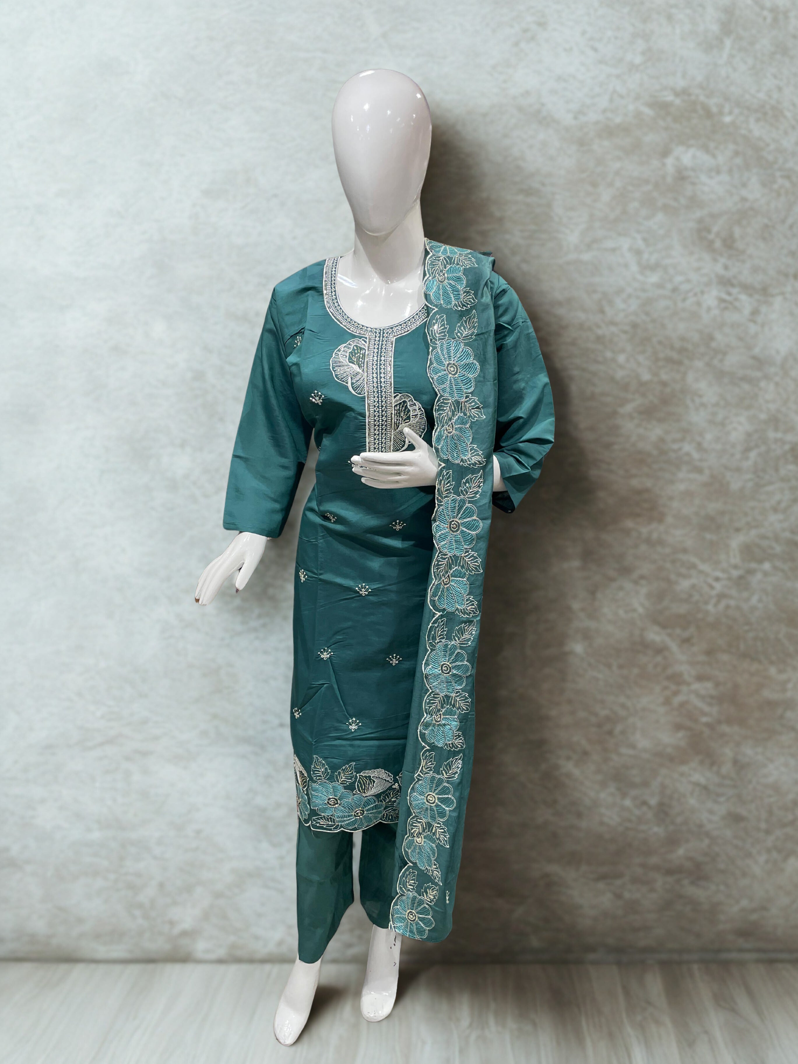 Premium Ready-Made Silk Suits for Women | Embroidered Suits M–XXL | Free Home Delivery